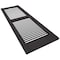 Ekena Millwork Mid-America Vinyl, Standard Size Cathedral Top Center Mullion, Open Louver Shutter, 11452010, PR 00011452010 - alternate 8